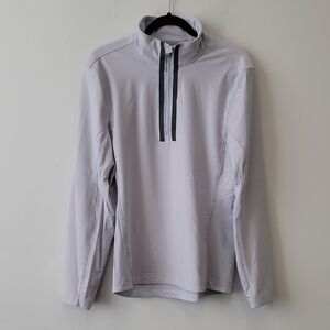 Lululemon Athletica Men's Gray Quarter-Zip Jacket
